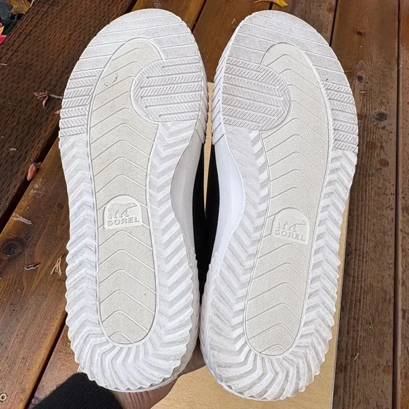 Sorel Black and White Women's Sneakers - Picture 5 of 14